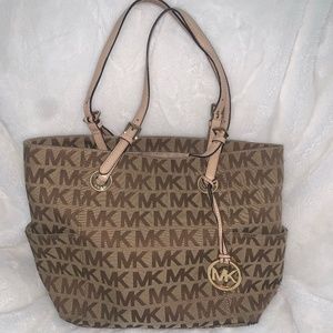 Tan and Brown MK Purse